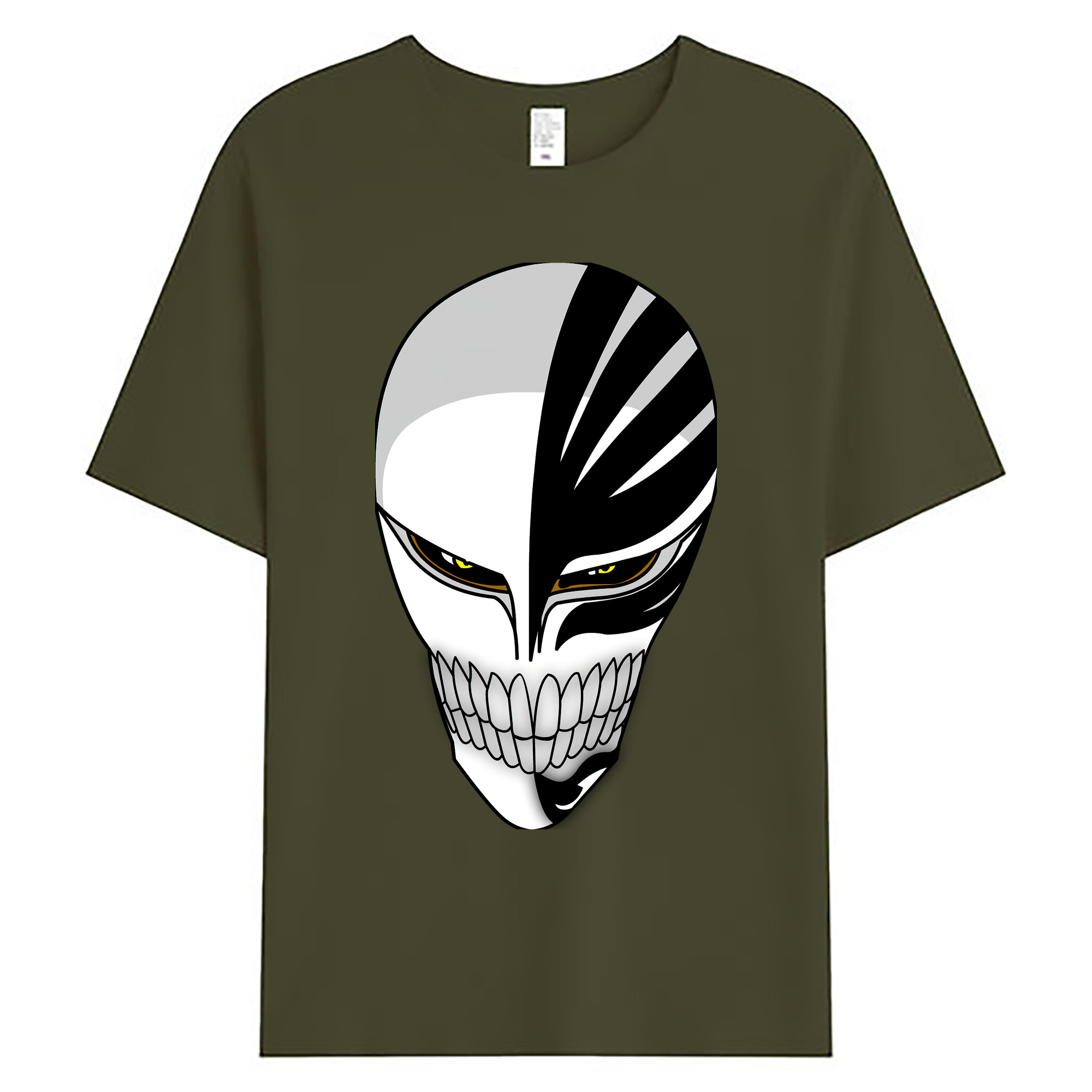 （画像用） ブリーチ 黒崎一護（くろさき いちご）BLEACH Kurosaki Ichigo 綿100％ メンズ半袖Tシャツ｜肌触りやわらか＆通気性